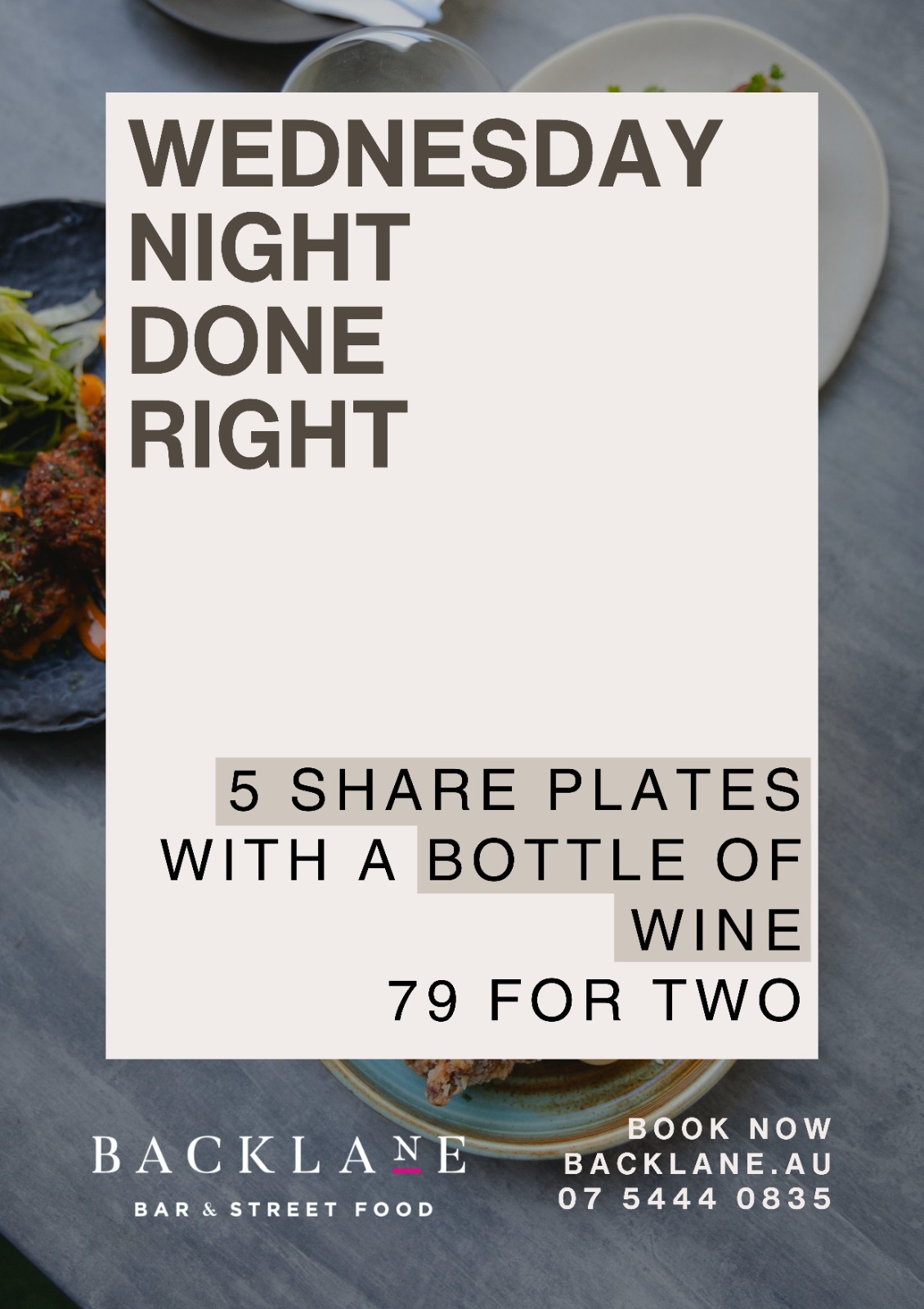 Shake things up with our Wednesday Night Done Right deal